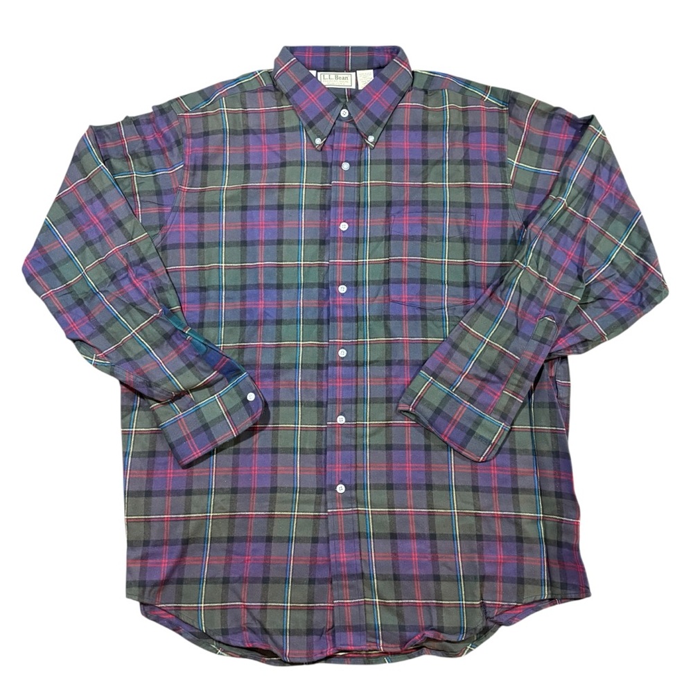 L.L.Bean Made in USA Flannel Shirt